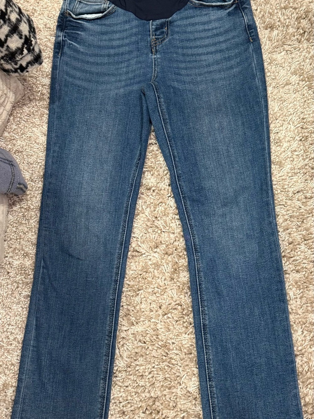 Pinkblush Women's Maternity Skinny Jeans in Mid Blue Denim